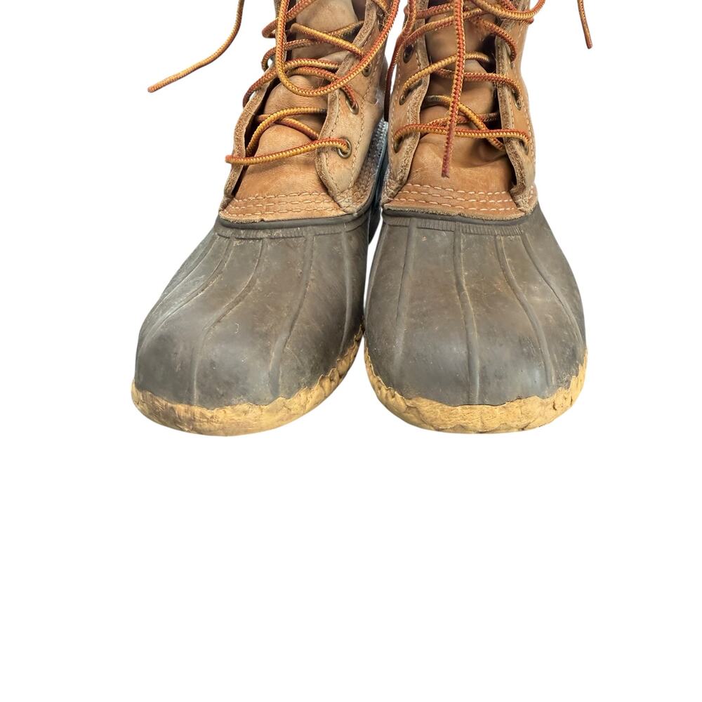 L.L. Bean Unisex Gorp Rain Snow‎ Lace Up Waterproof Rubber Bean Boots Size 10 - Picture 3 of 7